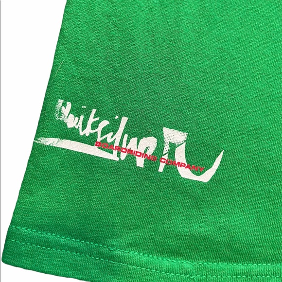 Large Green Quiksilver Boarding Company Box Logo T-Shirt - Picture 4 of 5